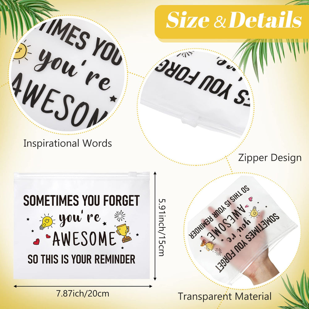 Reginary quote-printed makeup bag with motivational design for daily reminders