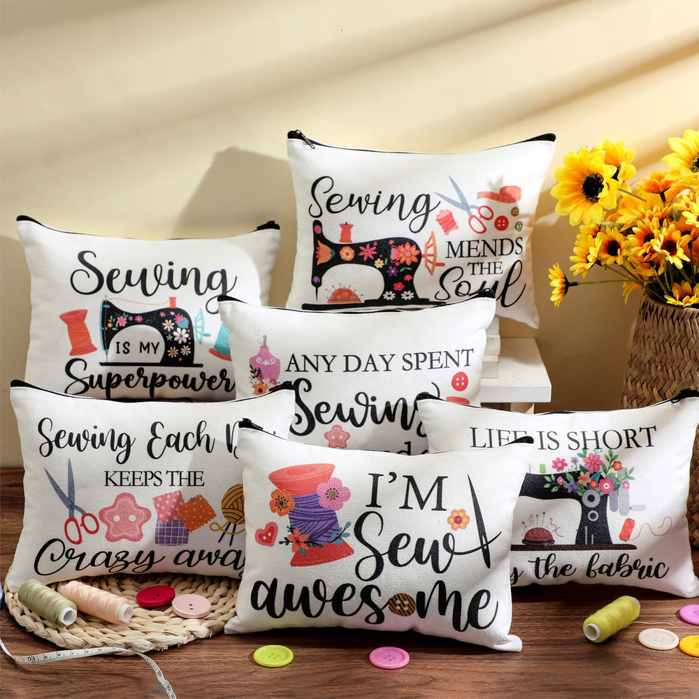 Reginary sewing bags with classic machine patterns — stylish storage and gifting.