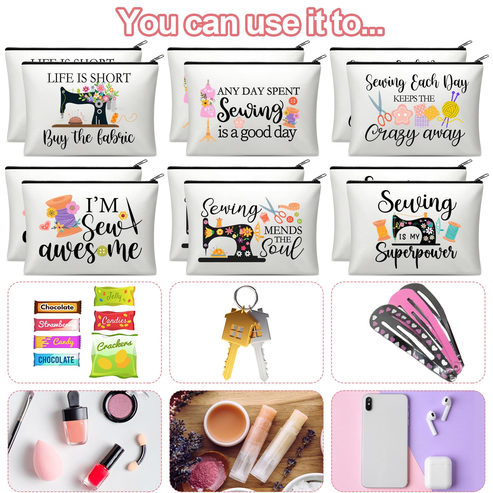 Reginary sewing gift bags for quilters—great for gifting to crafters who love organization.