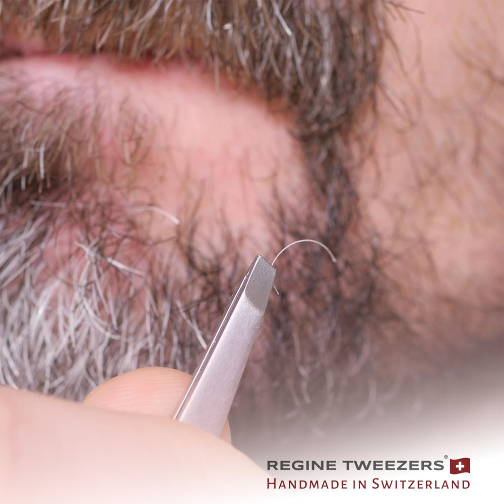 Regine Switzerland tweezers gift-ready packaging highlights luxury craftsmanship.