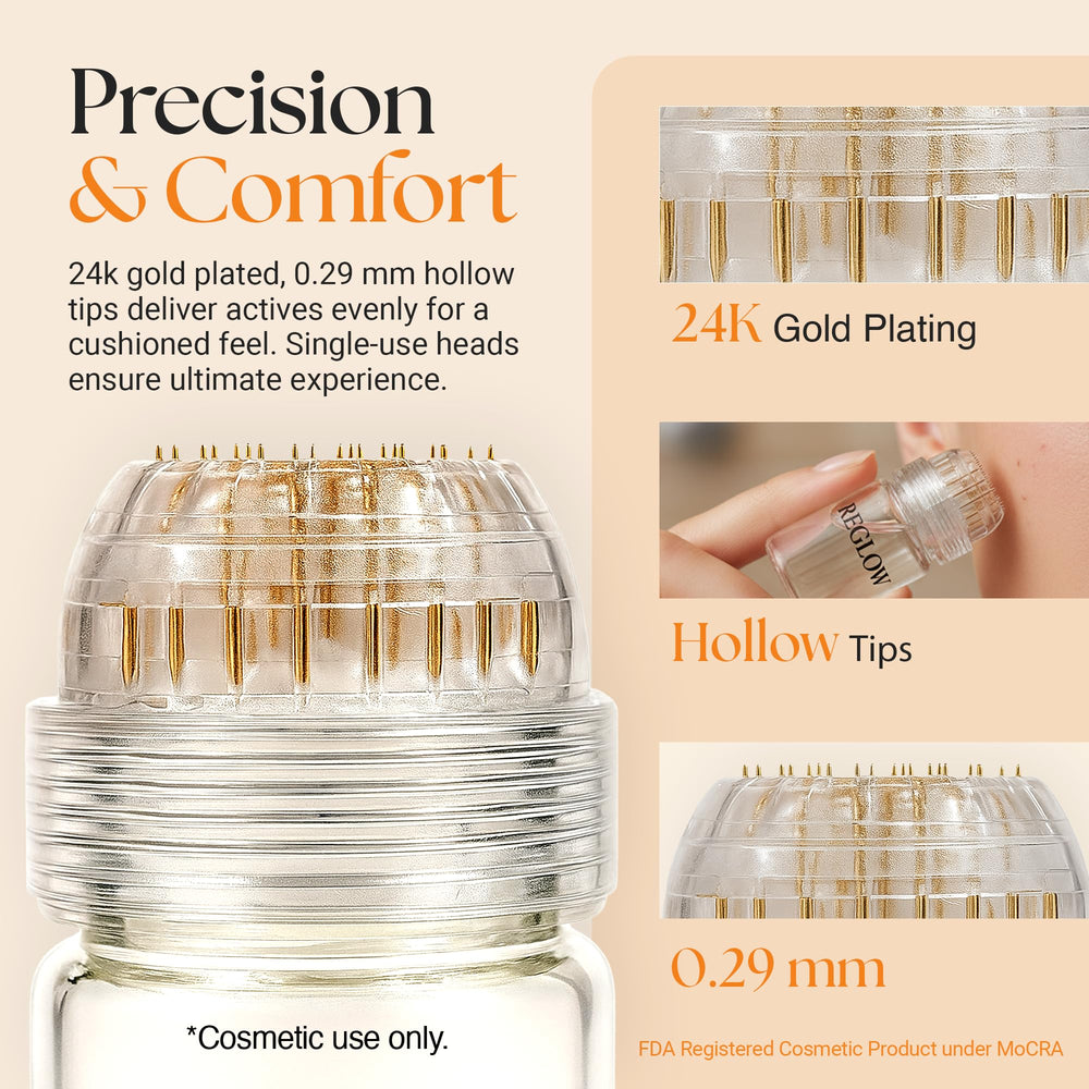 ReGlow complete at-home skincare ritual setup with Micro Infusion System.