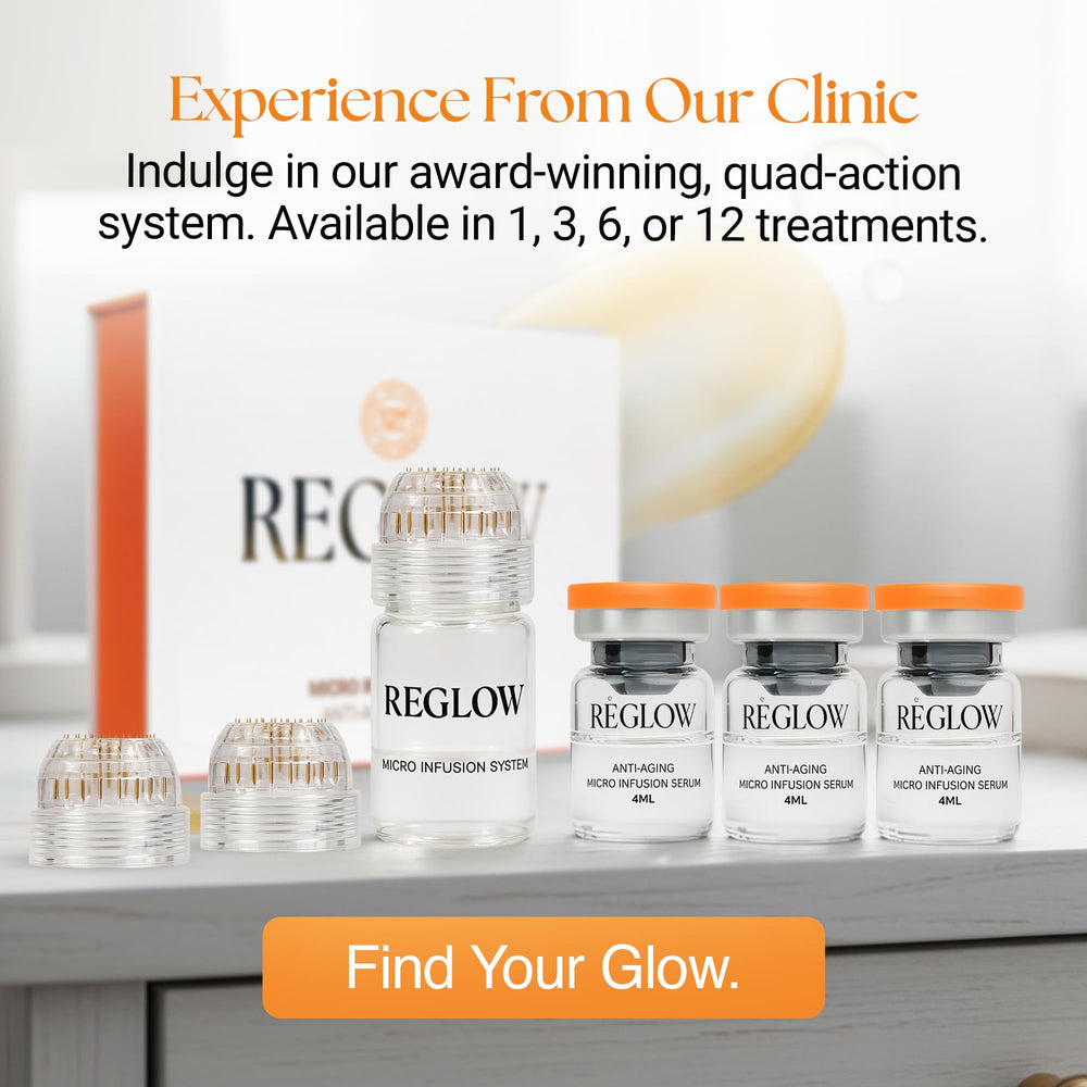 ReGlow radiant skin during use demonstrates hydrated, plump appearance.