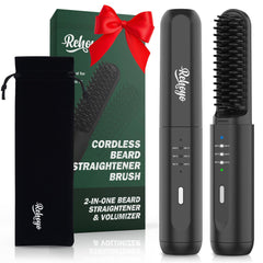REHOYO beard straightener cordless design for on-the-go grooming