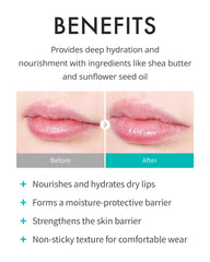 REJURAN Calming Lip Balm jar closeup highlights nourishing texture and barrier protection.
