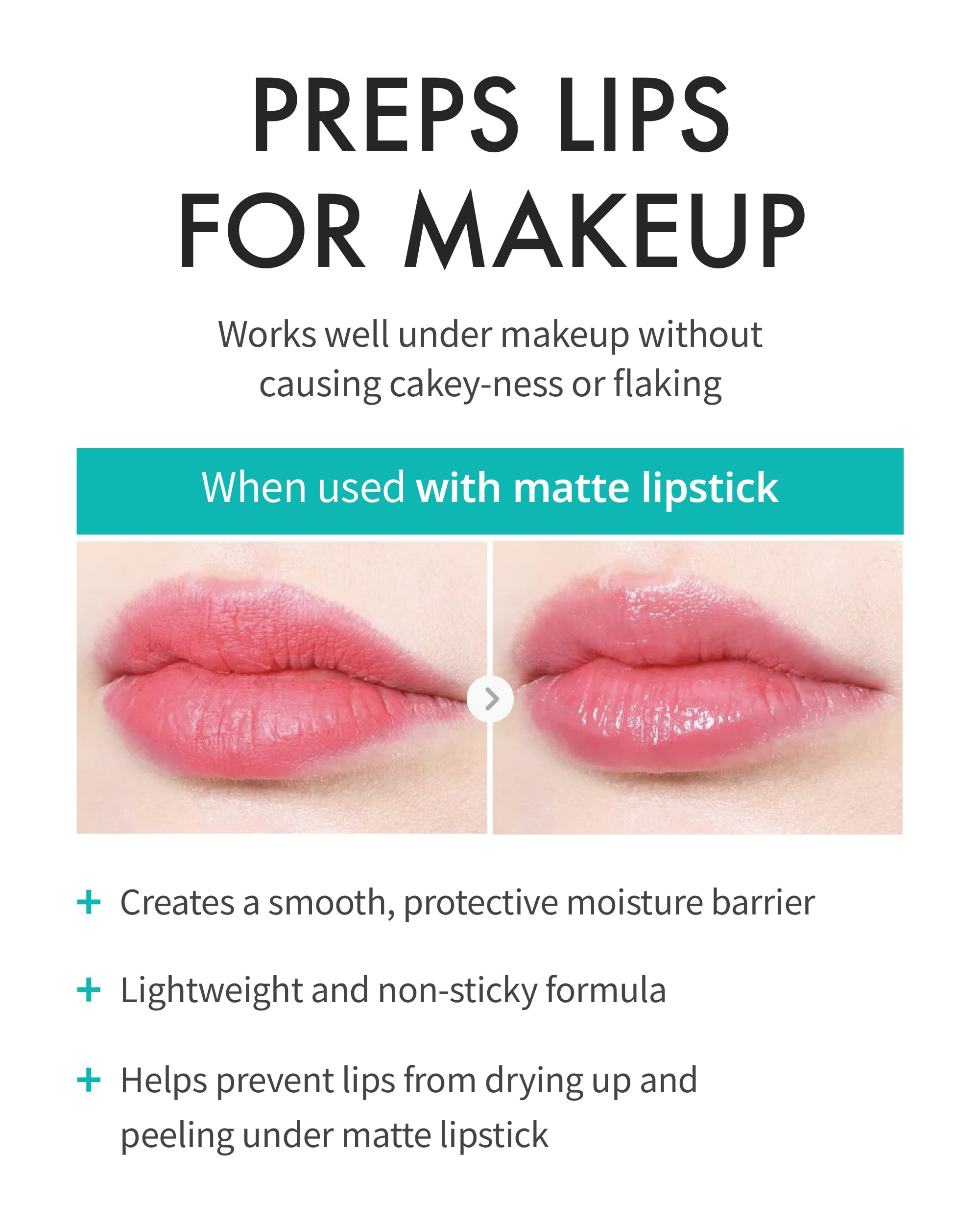REJURAN Calming Lip Balm on lips illustrates daily-use versatility.