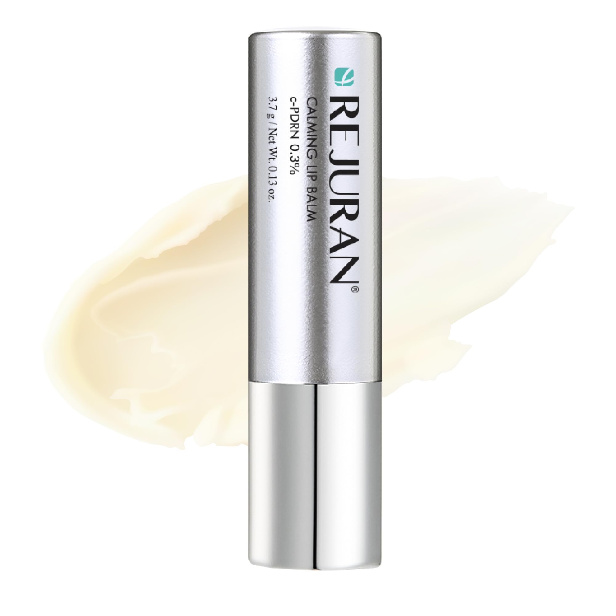 REJURAN Calming Lip Balm tube demonstrates deep hydration for dry lips.