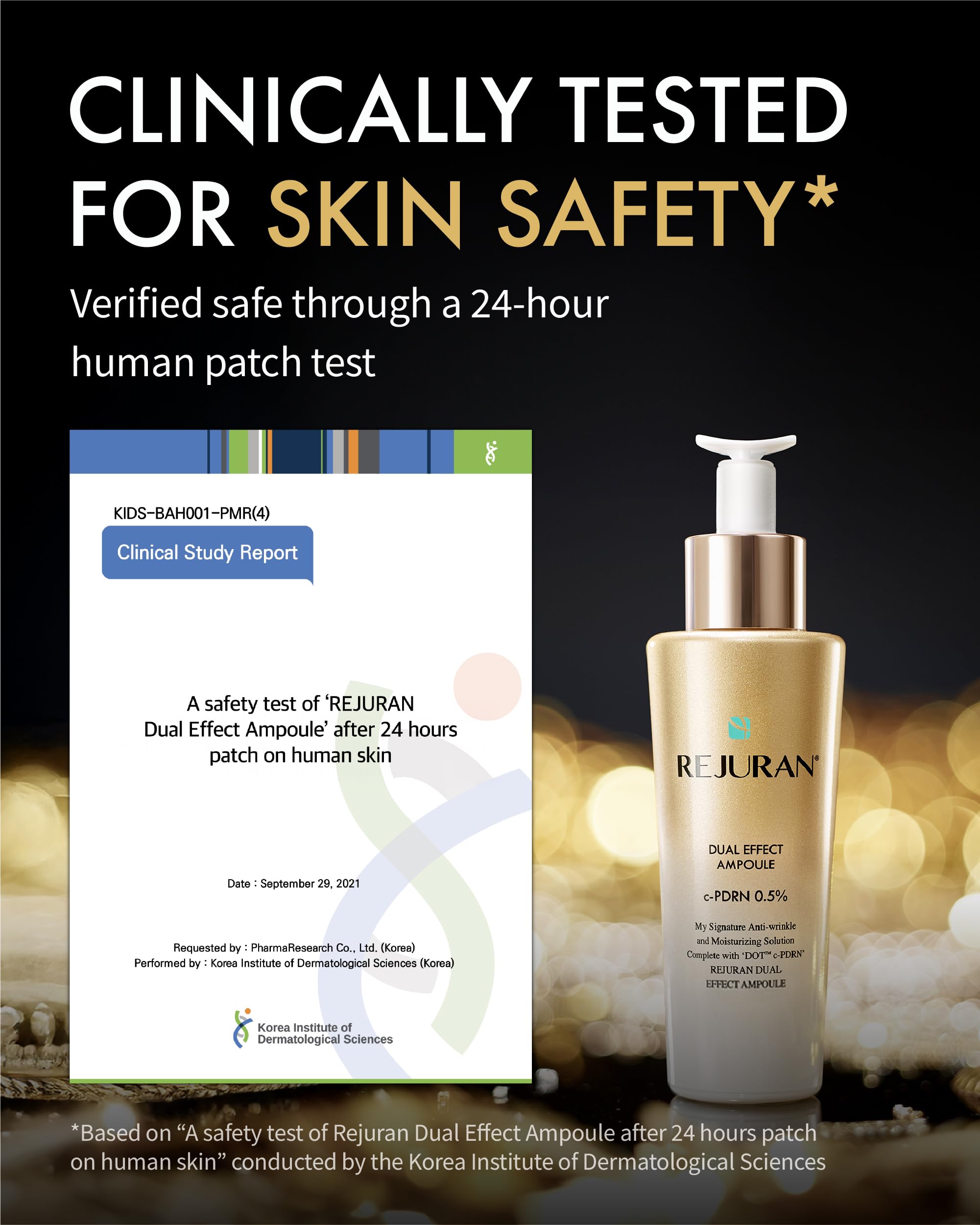 REJURAN DOT dual c-PDRN technology indicating deeper repair and stronger barrier