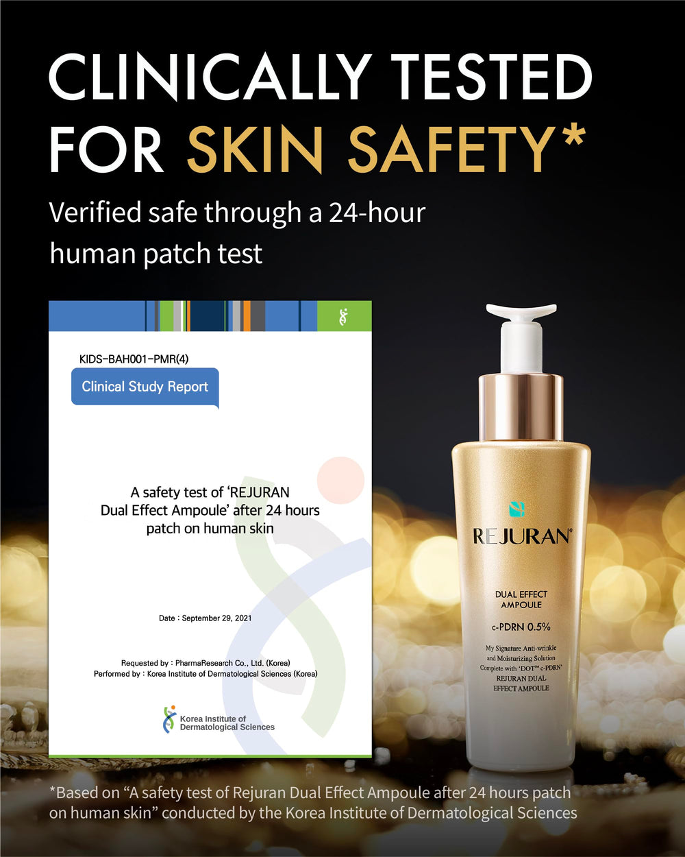 REJURAN DOT dual c-PDRN technology indicating deeper repair and stronger barrier