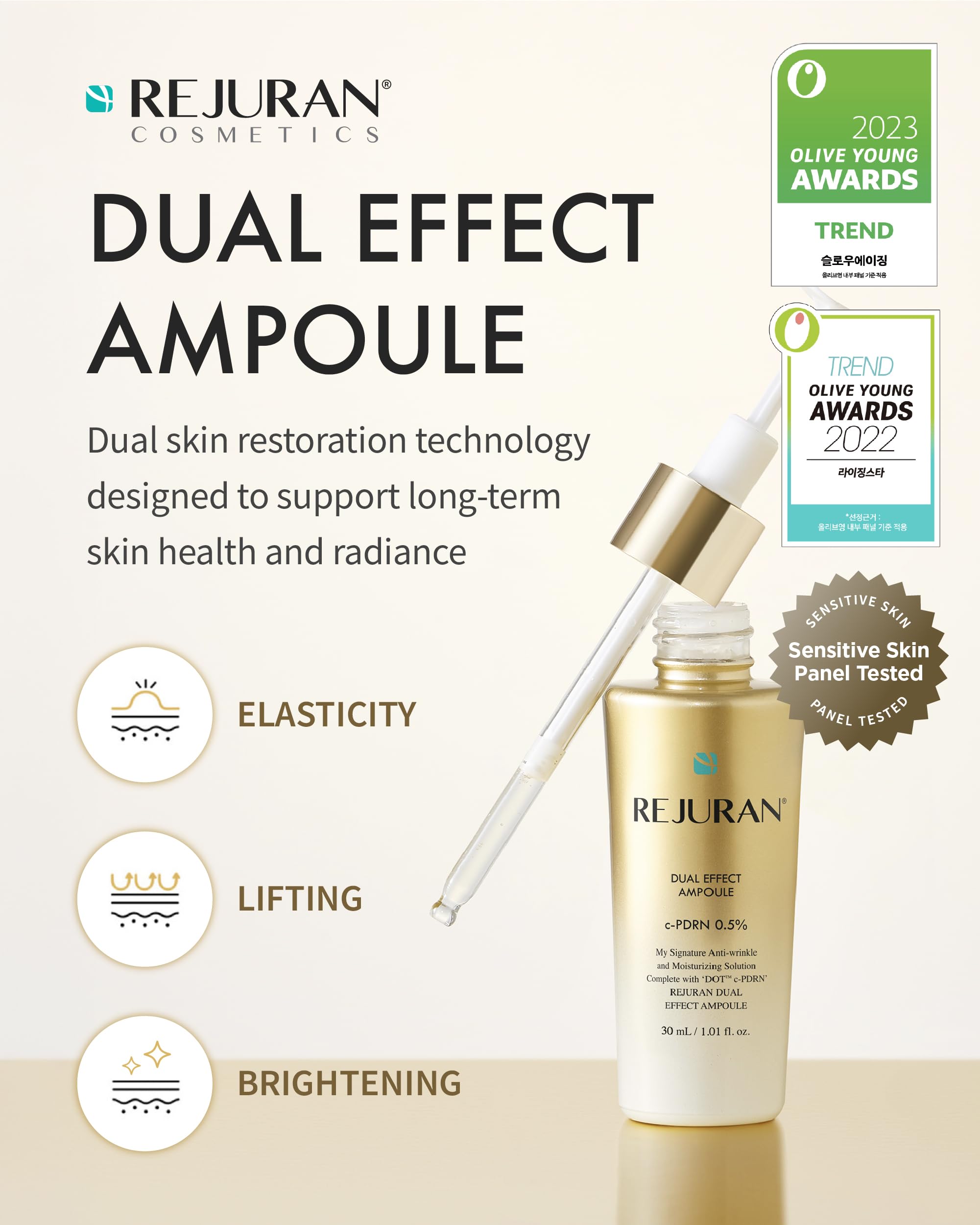 REJURAN Dual Effect Ampoule dropper for precise daily nourishment