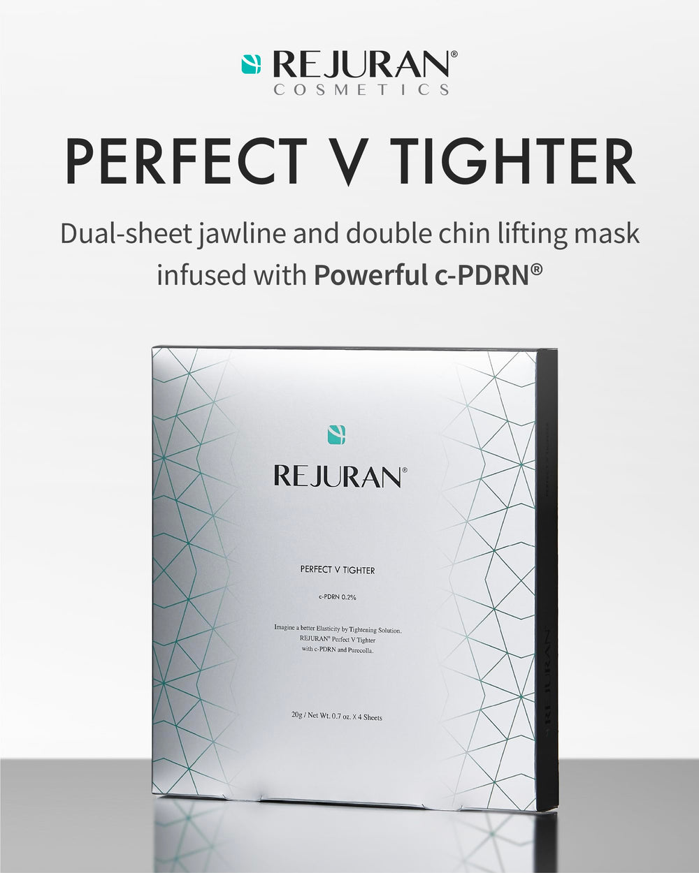 REJURAN half-jar cream in mask delivers deep hydration and elasticity boost