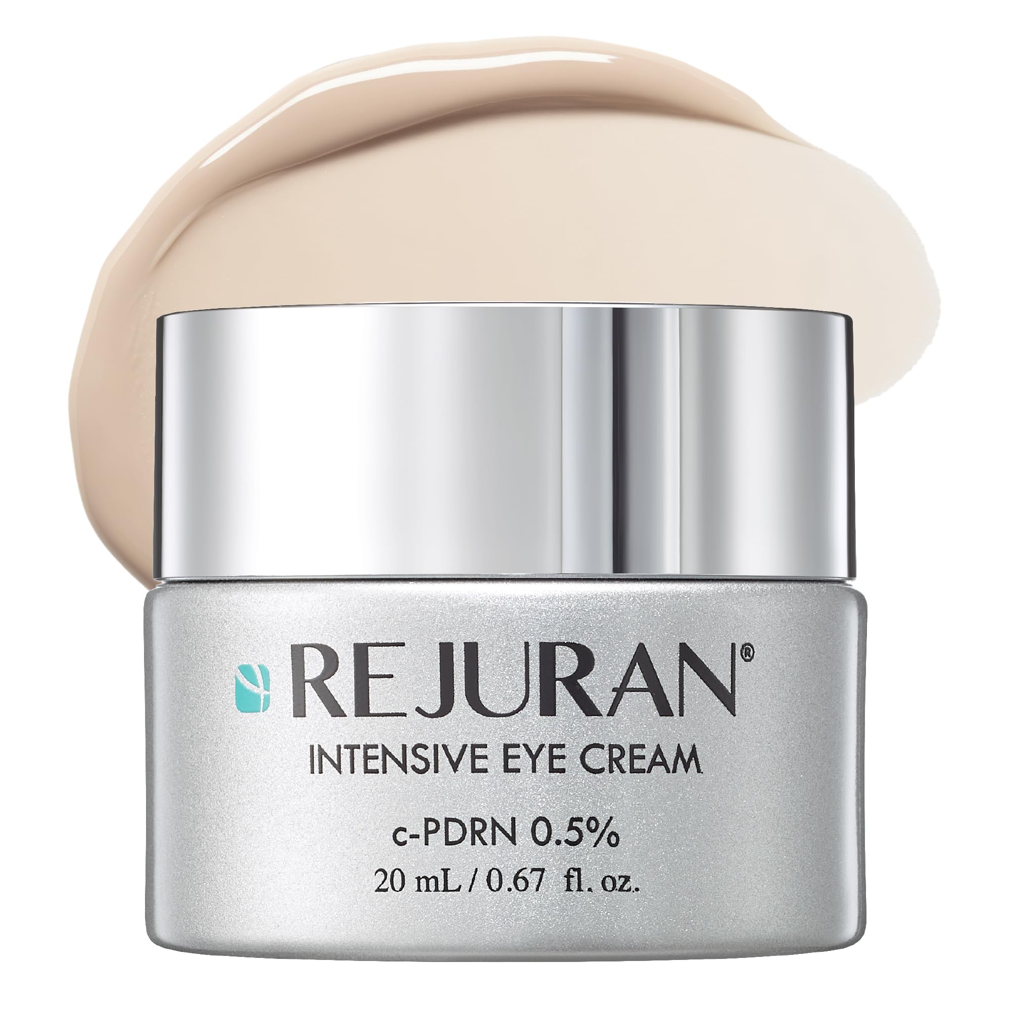 Rejuran Intensive Eye Cream tube promotes lightweight hydration for refreshed under-eye skin.