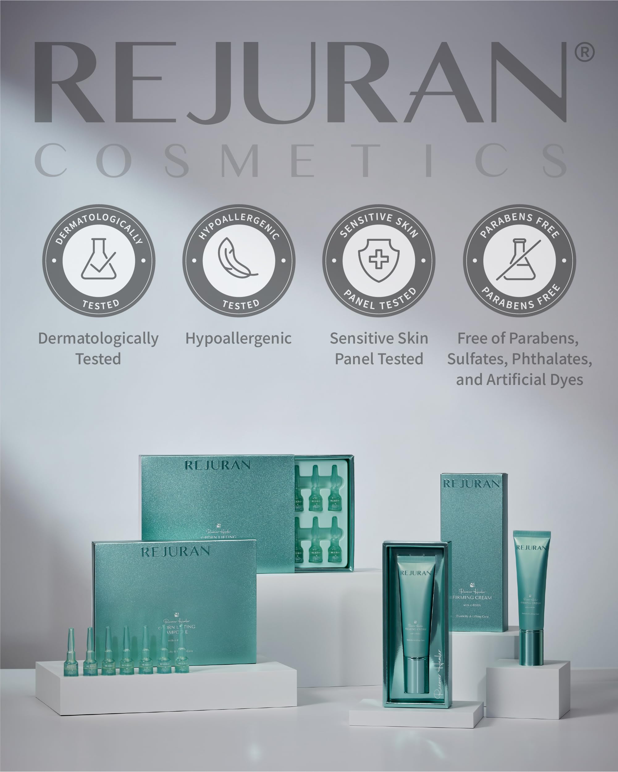 REJURAN Recover c-PDRN ampoule packaging-front highlights premium skincare.