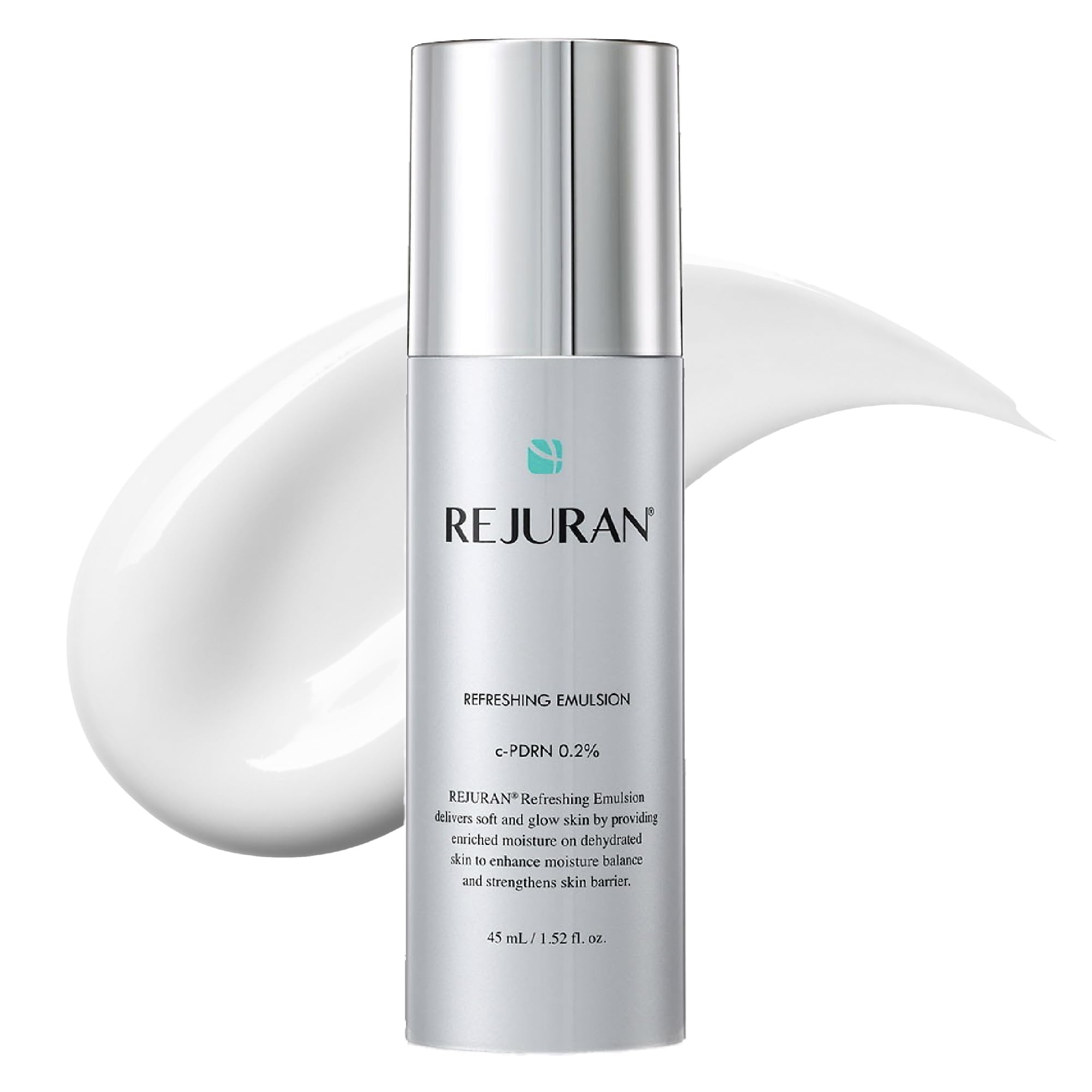 REJURAN refreshing emulsion bottle close-up for deep hydration