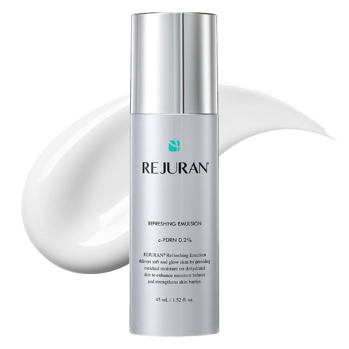 REJURAN refreshing emulsion bottle close-up for deep hydration