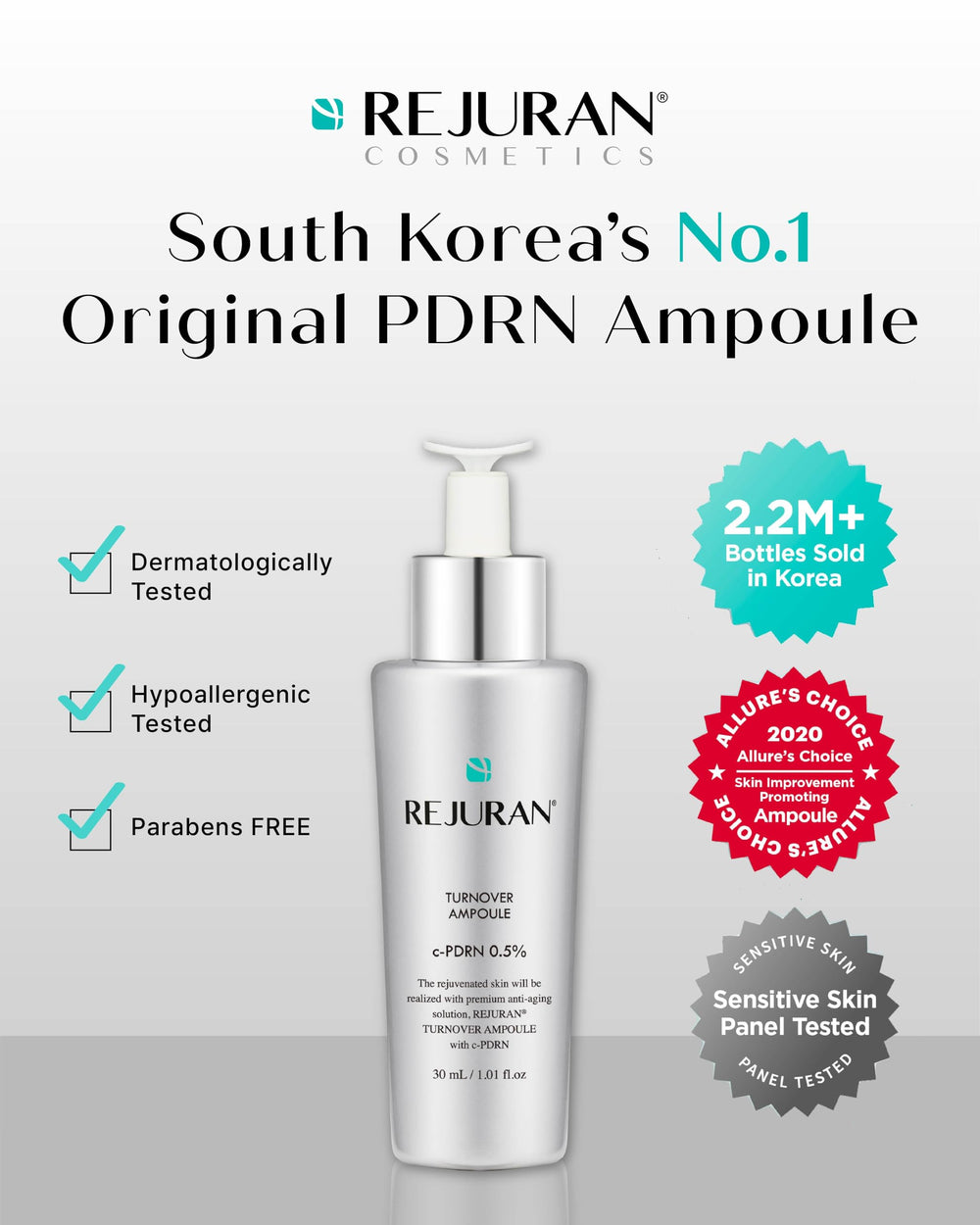 REJURAN Turnover Ampoule dispensing pump for precise application