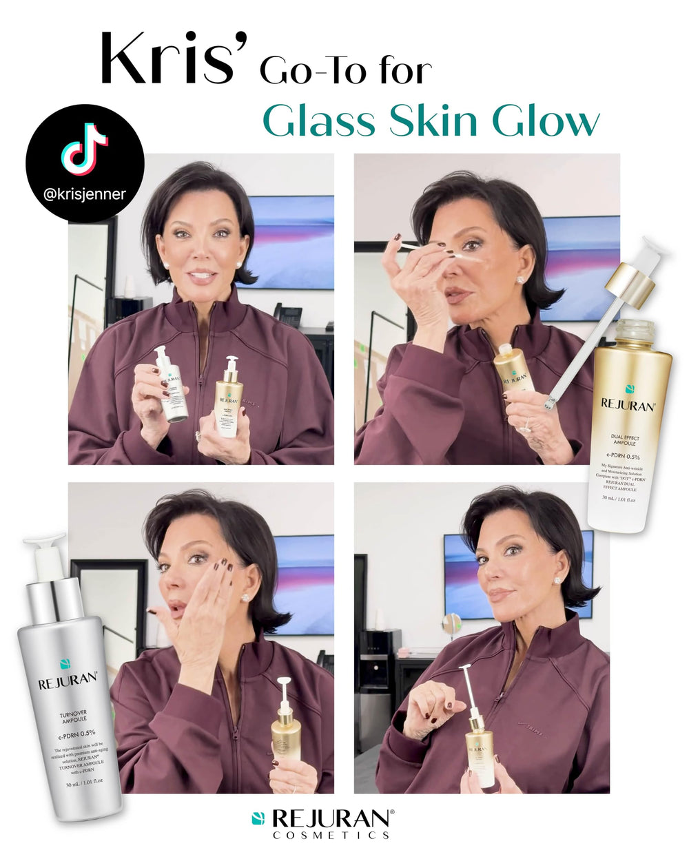 REJURAN Turnover Ampoule texture on skin ready for absorption
