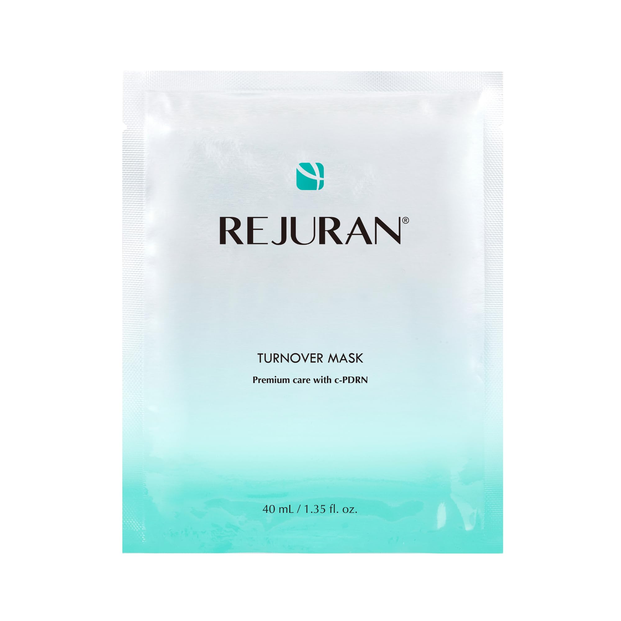 REJURAN Turnover Mask packaging with sleeve conveys premium Korean delivery