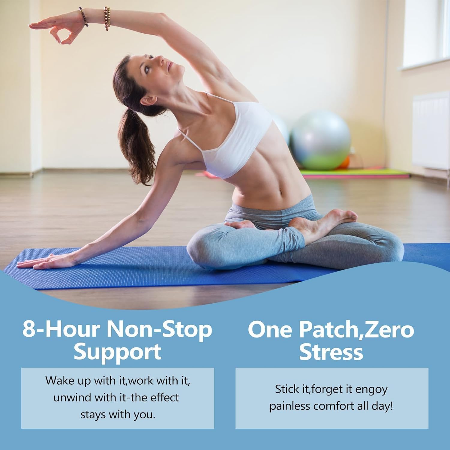 RejuvaCare Ozempatch applied near the navel shows precision targeting for daily wellness routines.