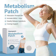 RejuvaCare Ozempatch skin-toned adhesive blends with skin during workouts and sleep.