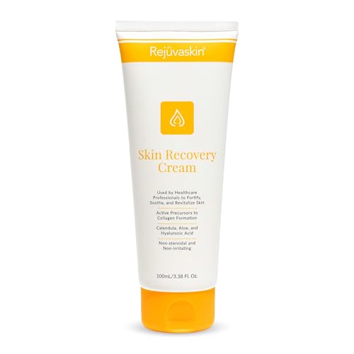 Rejuvaskin Skin Recovery Cream Aloe Vera bottle shows soothing hydration for dry skin