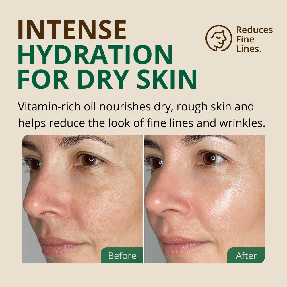 RejuveNaturals pumpkin seed oil moisturizes dry skin with vitamin-rich nourishment.
