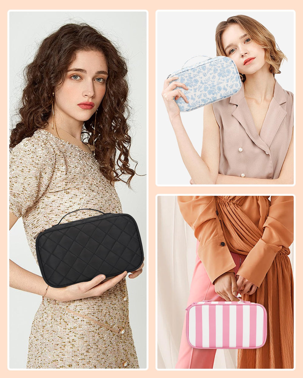 Relavel separadores y soportes para brochas dentro de la bolsa mantienen todo al alcance.