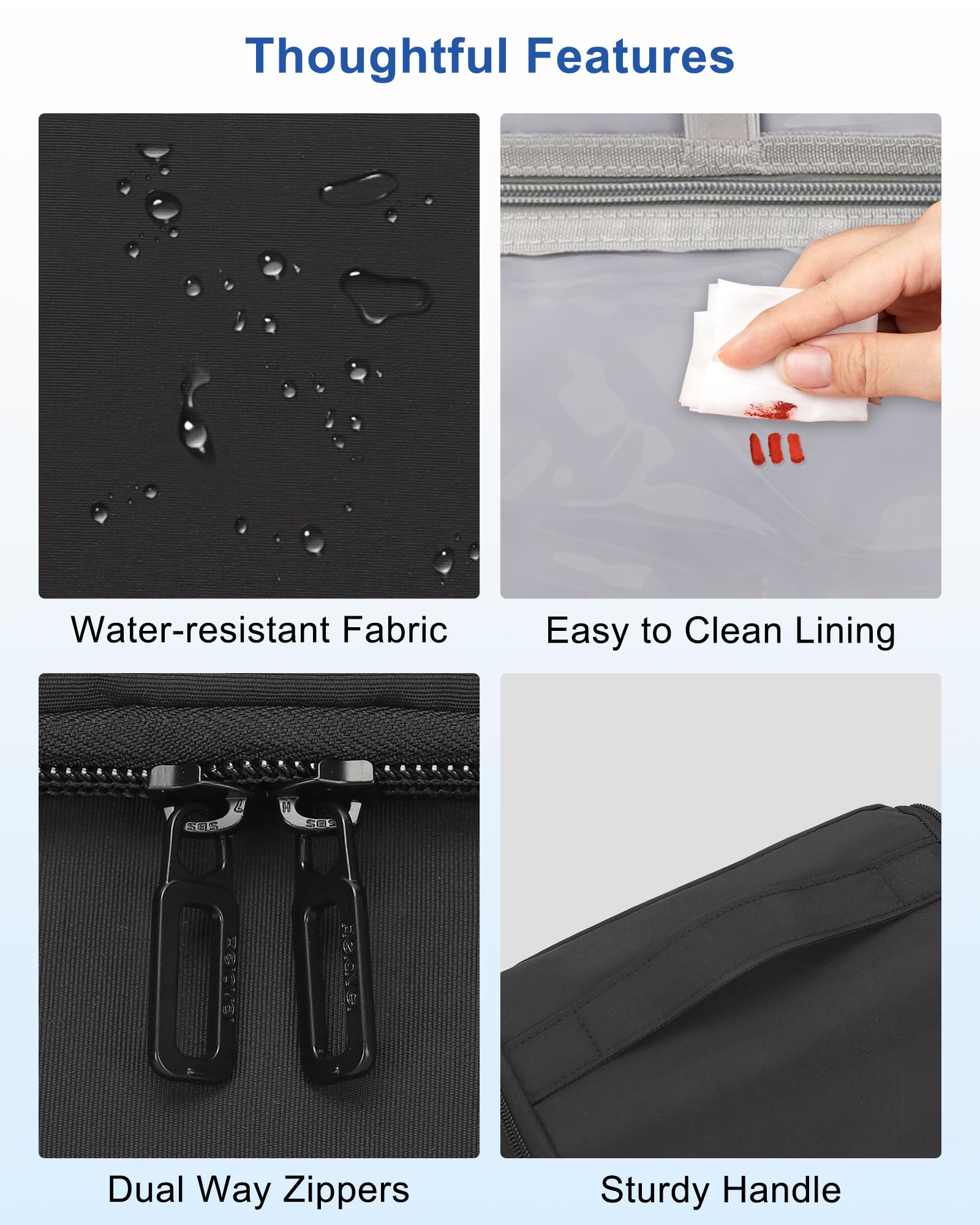 Relavel daily use friendly design makes organization easy at home or on trips.