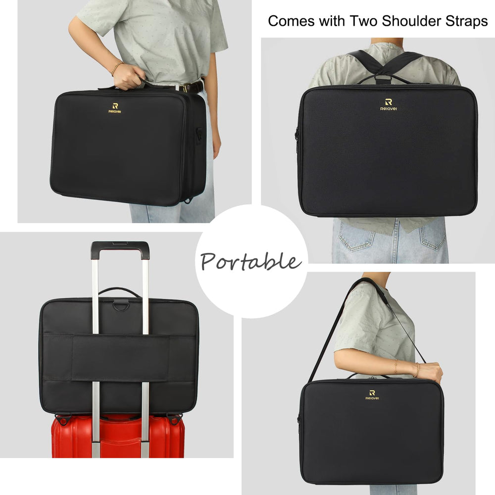 Relavel case shows 12 brush slots for safe tool storage