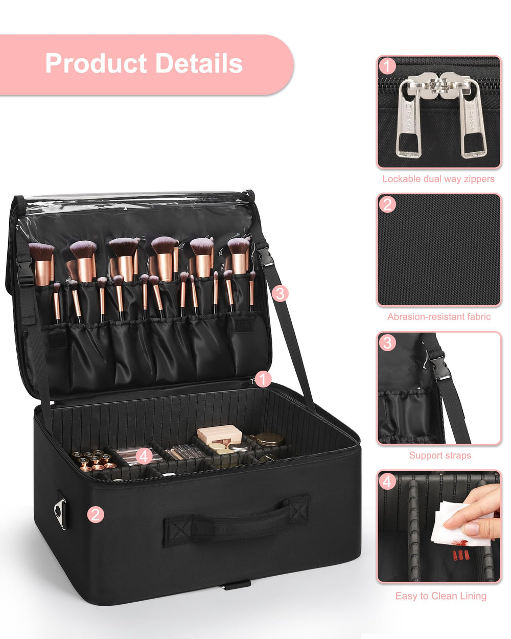 Relavel trolley compatibility helps attach to luggage for events