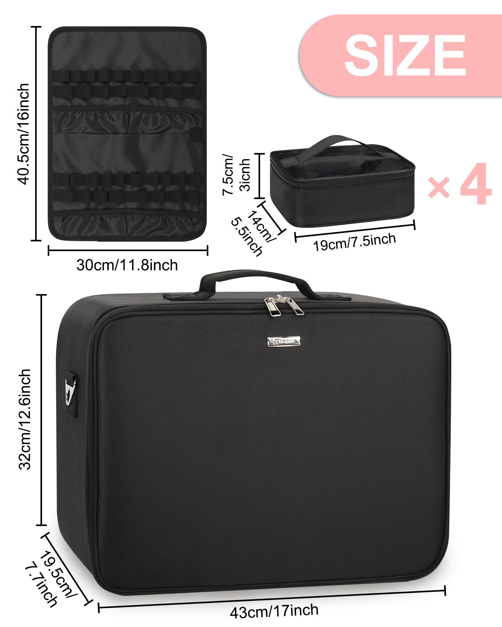 Relavel waterproof Oxford fabric case resists spills and cleans easily
