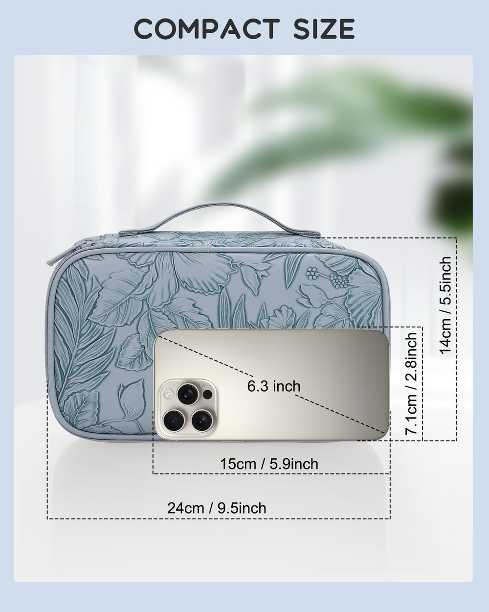 Relavel Flora Butterfly interior with dual-layer layout for lipsticks and brushes, convenient organization on the go.