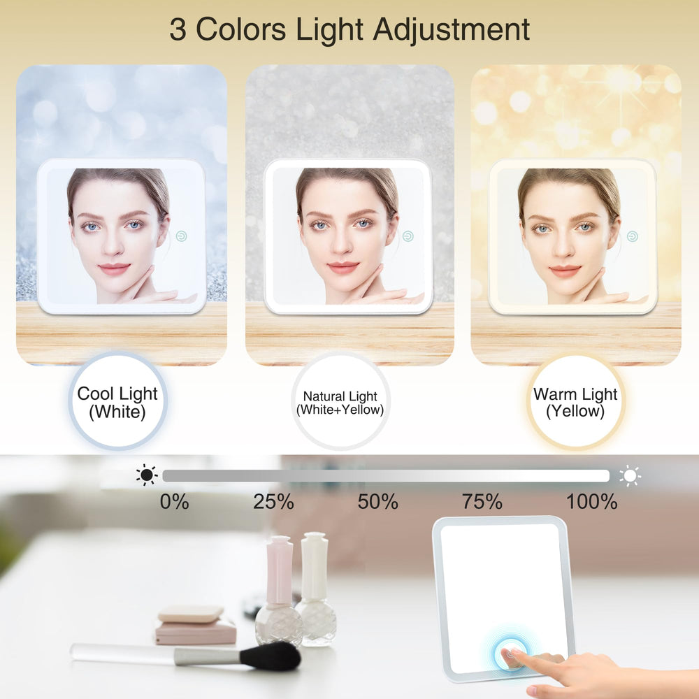 Relavel LED mirror offers three color modes for accurate lighting.