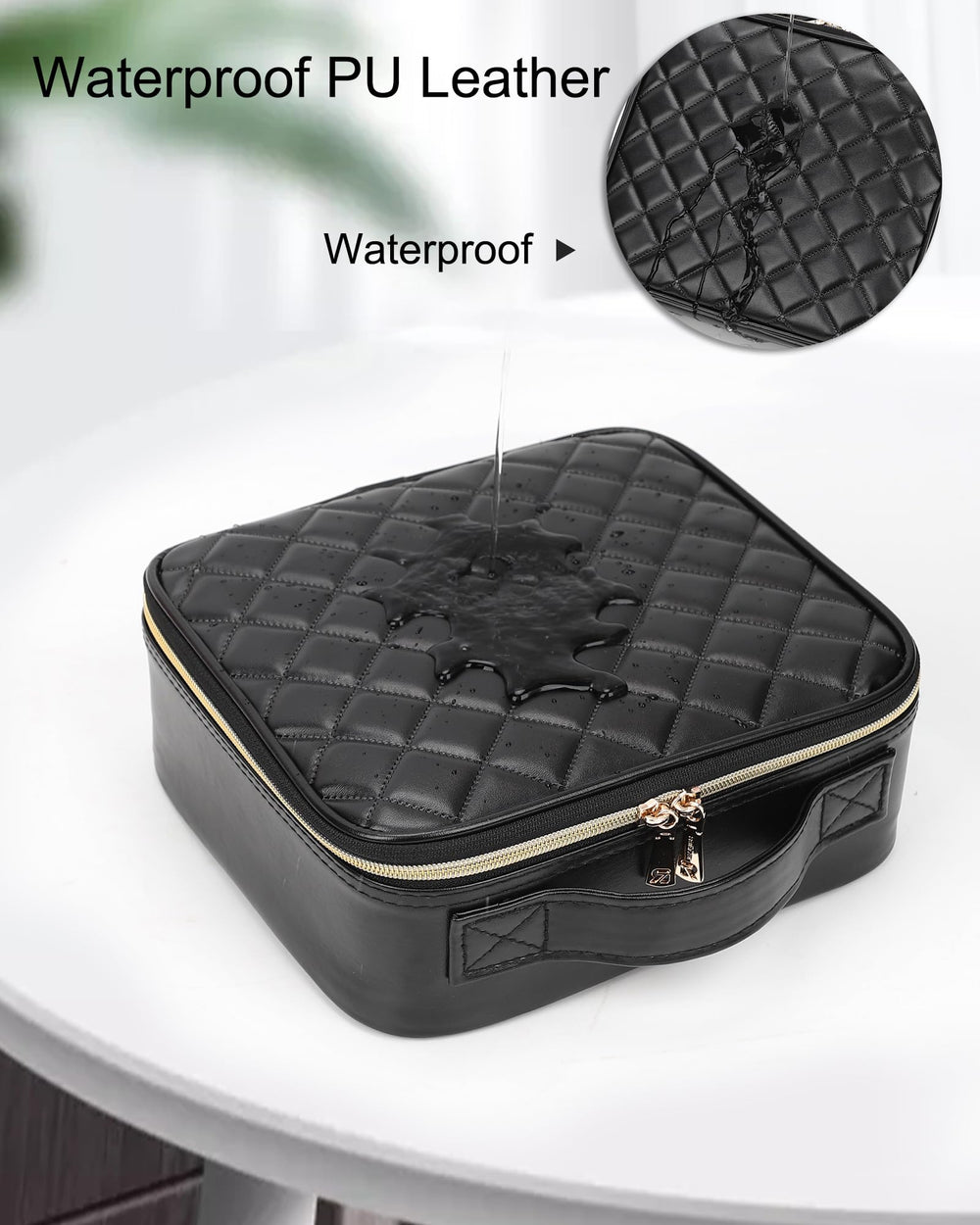 Relavel lightweight travel case image emphasizes portability for quick touch-ups