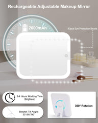 Relavel makeup bag with 80 LEDs lighting for precise makeup