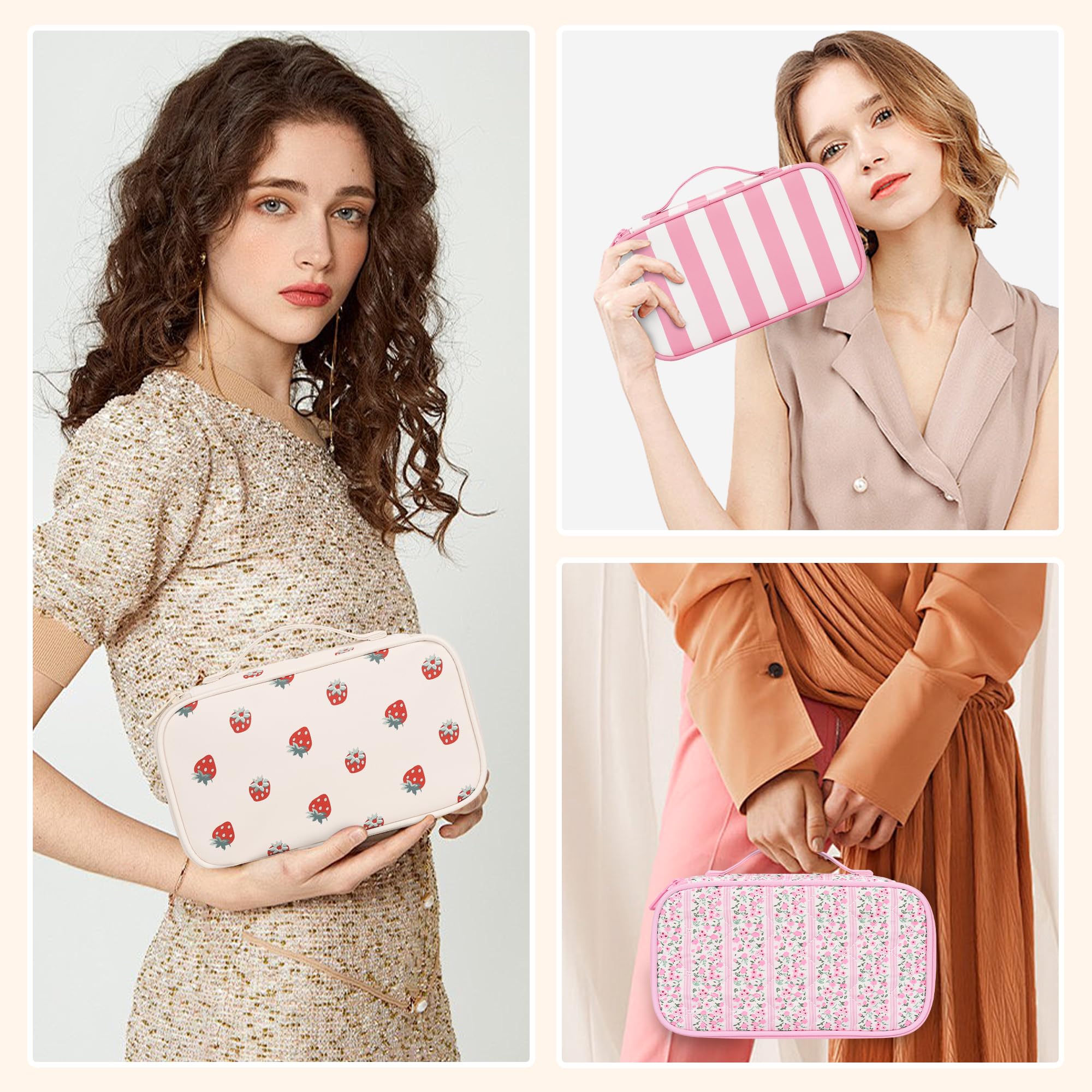 Relavel makeup bag waterproof nylon protects contents in wet conditions