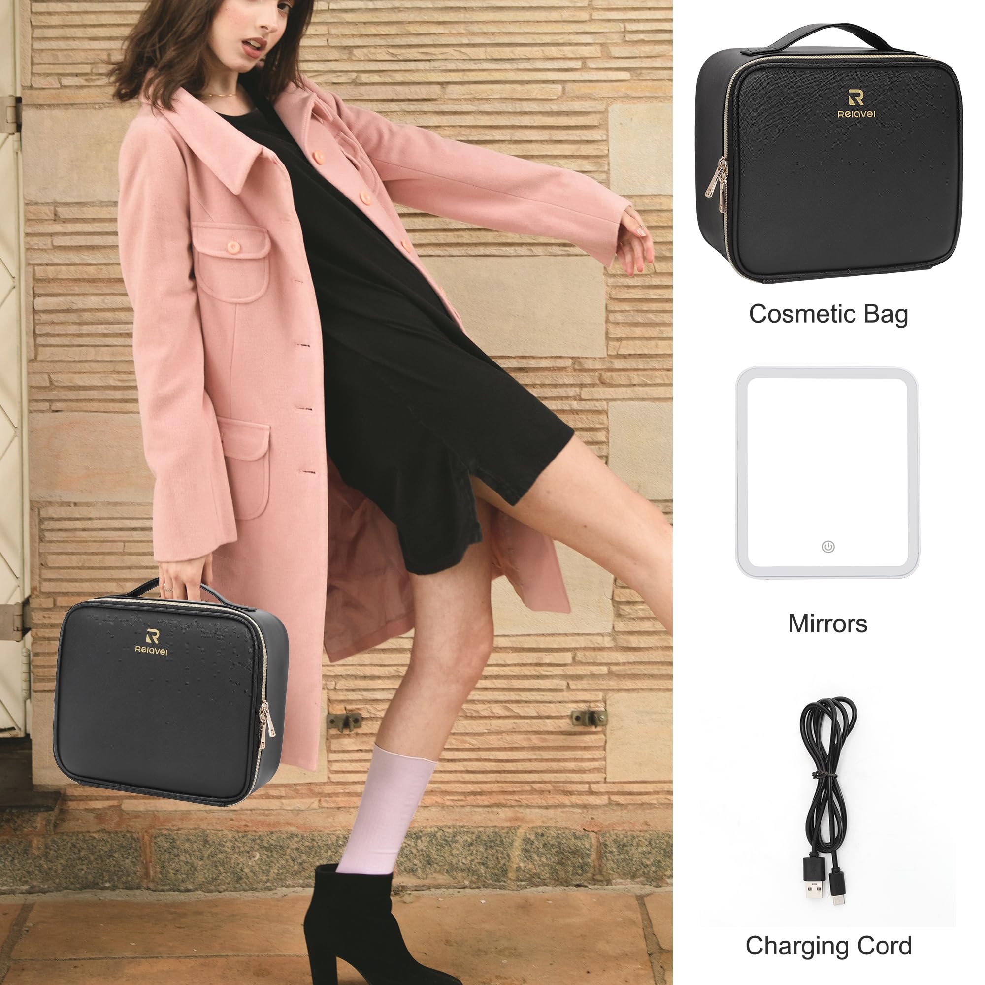 Relavel makeup case is gift-ready for beauty lovers.