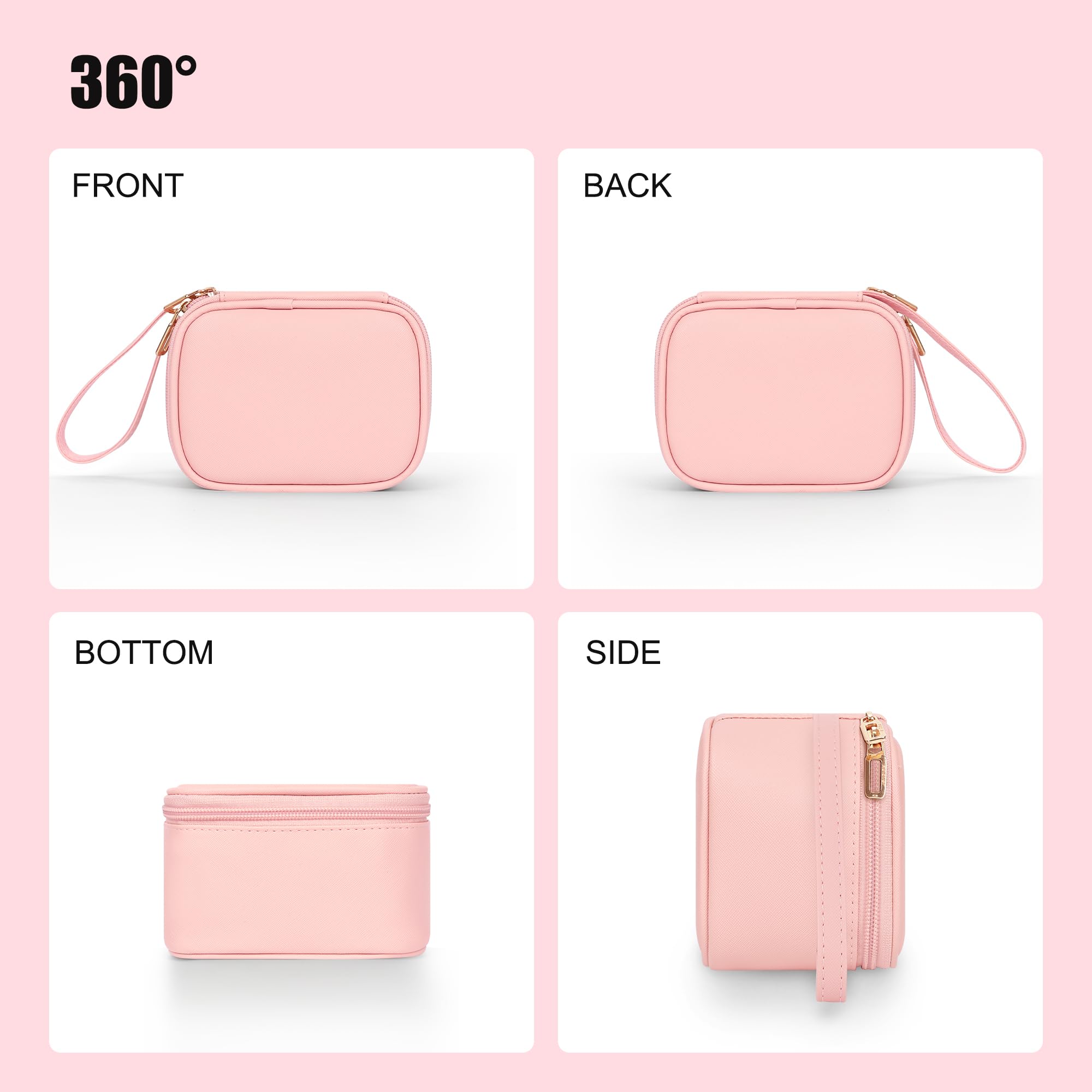 Relavel mini makeup bag pool-party-ready layout suits poolside glam routines