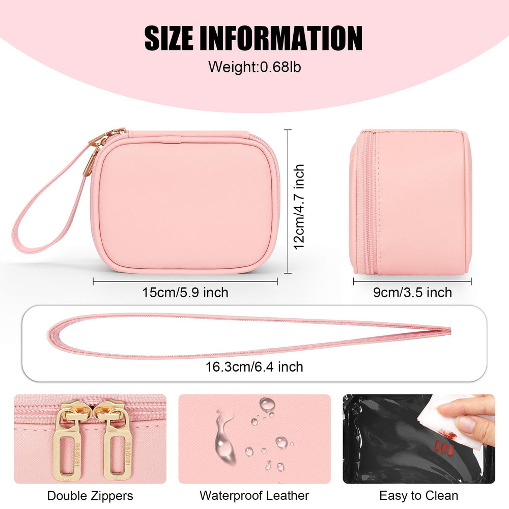 Relavel mini makeup bag three-light-modes demonstrates customizable illumination for day vs evening