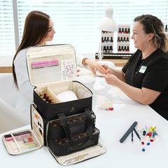Relavel nail polish organizer main storage keeps bottles organized in 80 slots