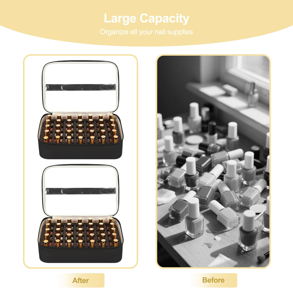 Relavel nail polish organizer shoulder strap enables hands-free transport