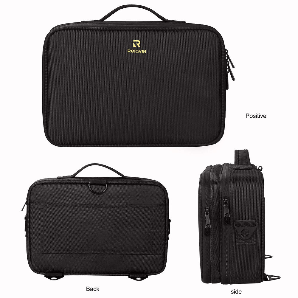 Relavel oxford fabric exterior resists wear for frequent travelers.