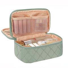Relavel small makeup bag main compartment open for easy access to essentials on the go