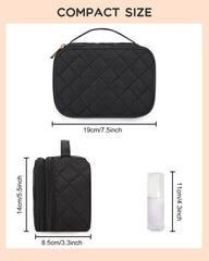 Relavel small makeup bag mesh pocket for small items