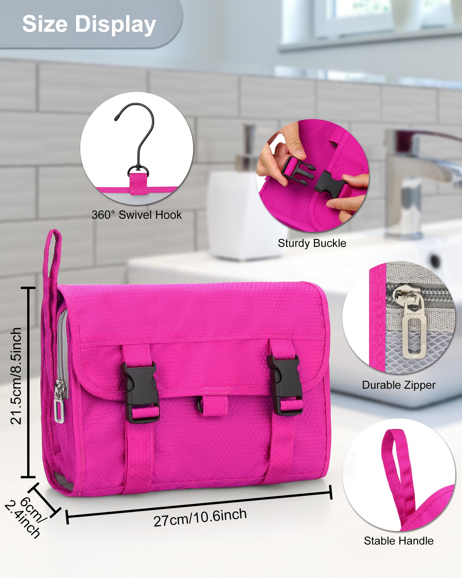 Relavel toiletry bag compartments neatly organized for quick access during travel