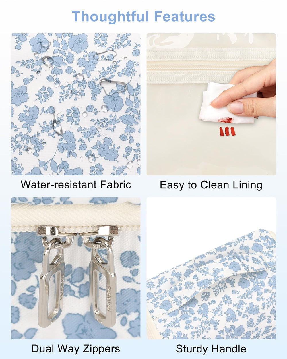 Relavel Hanging Toiletry Bag ideal gift for travelers with organized toiletries anywhere.