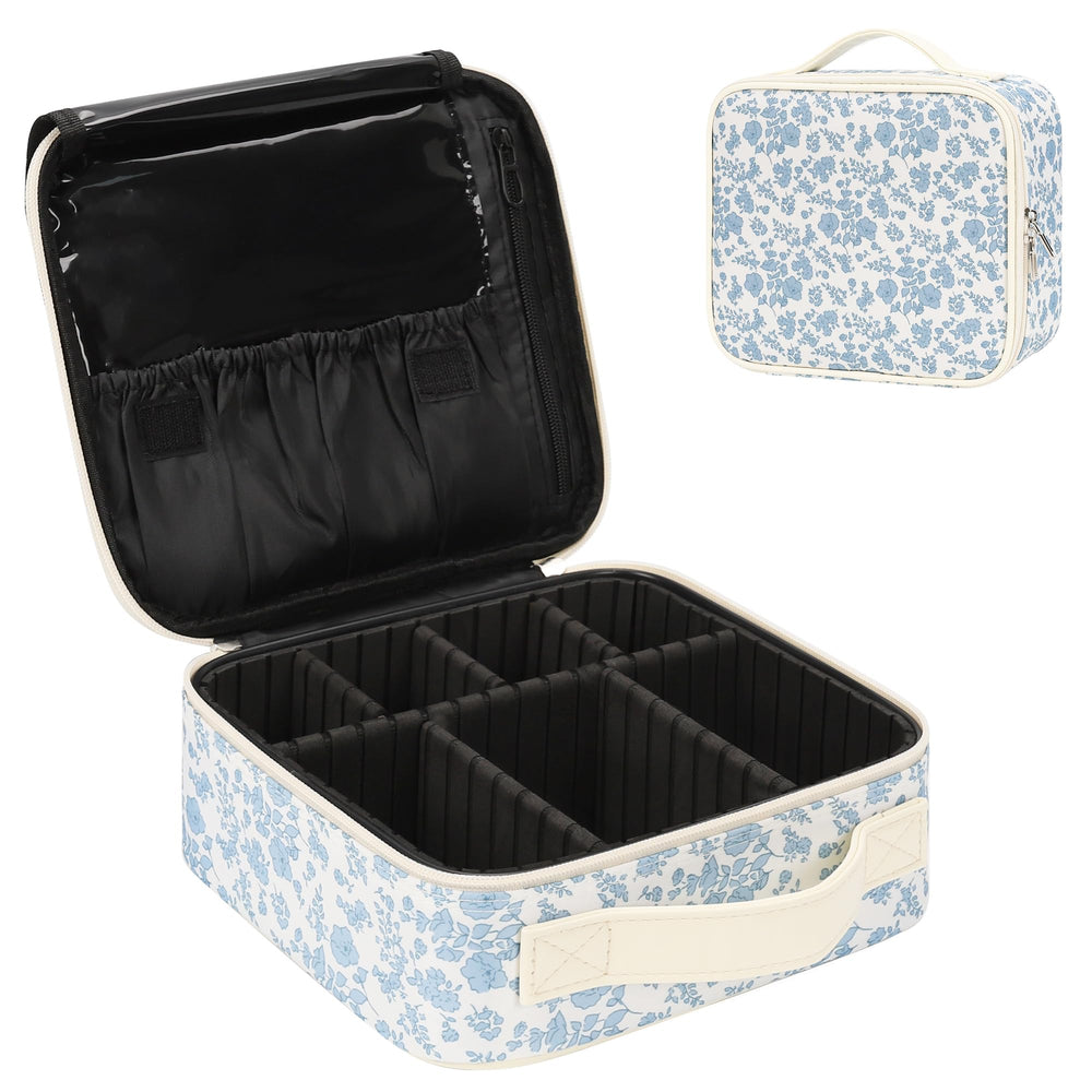 Relavel Travel Makeup Case front view for on-the-go cosmetics
