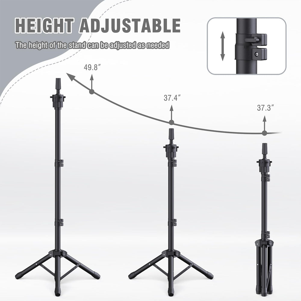 Relx non-slip tape keeps the stand steady during styling.