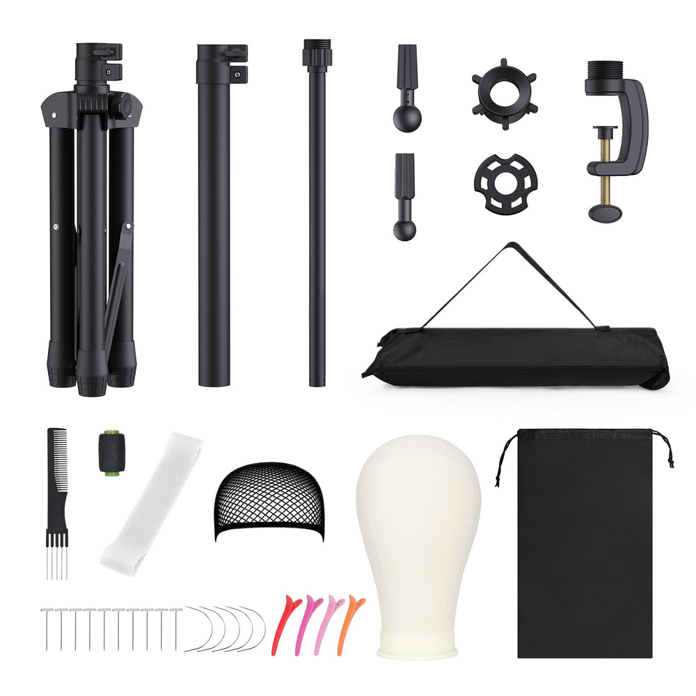 Relx included wig cap and T-pin set ensure easy wig placement.