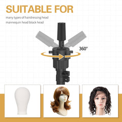 Relx wig head stand tripod assembly supports a stable professional setup.