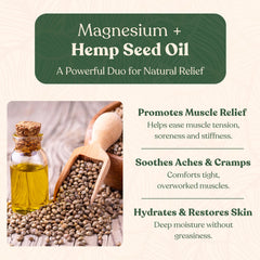 Remedy Mama magnesium cream ingredients close-up with hemp seed oil and jojoba
